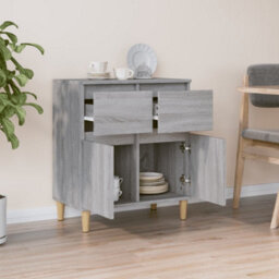 Berkfield Elegant Sideboard Grey Sonoma 60X35X70 Cm Engineered Wood - thumbnail 3