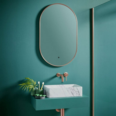 FNX Bathrooms Tablet Mirror 500X800 Bronze Wall Mounted Led Bathroom Mirror