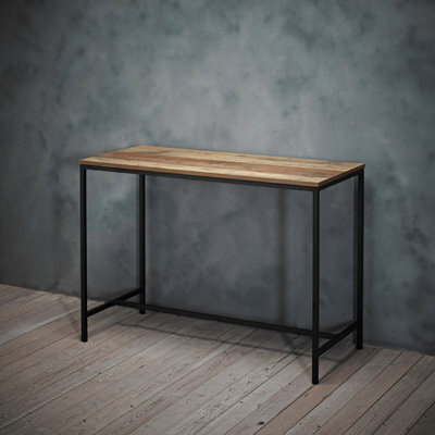 LPD Hoxton Industrial Desk - Sleek Metal Legs With Rustic Oak Effect - image 1