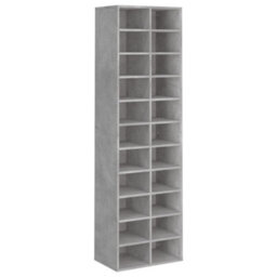 Walplus Shoe Cabinet Concrete Grey 54X34X183 Cm Engineered Wood - thumbnail 2