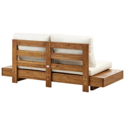 Beliani Garden Sofa 2 Seater Marettimo Certified Acacia Wood Brown - thumbnail 5