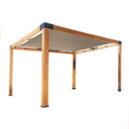 Backyard Discovery Brendan Sail Shade Cedar Wood Outdoor Patio Pergola With Canopy And Powerport 3.7M X 3.1M (12Ft X 10Ft) - thumbnail 2