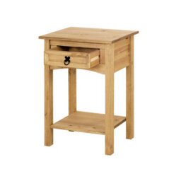 Mews Corona Console Table 1 Drawer Mexican Solid Pine Hall End - thumbnail 4