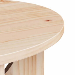 Berkfield Coffee Table Natural 50 X 50 X 35 Cm Solid Pine Wood - thumbnail 9