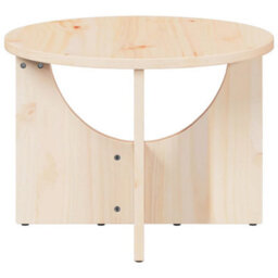 Berkfield Coffee Table Natural 50 X 50 X 35 Cm Solid Pine Wood - thumbnail 6