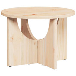 Berkfield Coffee Table Natural 50 X 50 X 35 Cm Solid Pine Wood - thumbnail 7