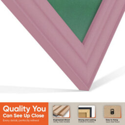 "16X16"" Pink Classic Vinyl Record Frame With Emerald Mount For 12 Inch Lp Disc - Ak Frames" - thumbnail 3