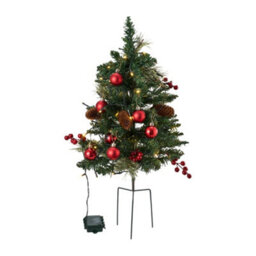 Living And Home Luxury Artificial Christmas Tree With Double-Flowering Pine Needles, 30Cm W X 68Cm H - thumbnail 4
