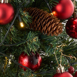 Living And Home Luxury Artificial Christmas Tree With Double-Flowering Pine Needles, 30Cm W X 68Cm H - thumbnail 6