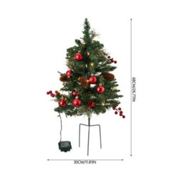 Living And Home Luxury Artificial Christmas Tree With Double-Flowering Pine Needles, 30Cm W X 68Cm H - thumbnail 7