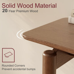 Yqjjgl Sleek Narrow Solid Wood Console Table For Hallway Living Room Walnut 120Cm - thumbnail 4