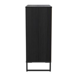 Ancona Matt Black Ash 5 Drawer Chest (H)1008mm (W)765mm (D)395mm - thumbnail 6