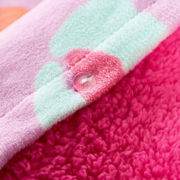 OHS Leopard Sherpa Fleece Reversible Duvet Cover Set With Pillowcase, Single - Lilac - thumbnail 4
