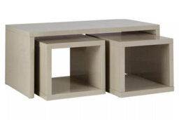 Orsina Coffee Table With Space-Saving Nesting Tables, Grey Coffee Tables, Contemporary Wooden Coffee Table Set - thumbnail 4