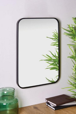 Biznest Camden Black Curved Metal Mirror, The World's Largest Mirror Collection Of Biznest Store - image 1