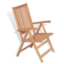 Berkfield Reclining Garden Chairs 2 Pcs Solid Teak Wood - thumbnail 2