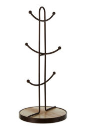 Orsina Vertex Bronze Powder Coated 6 Mug Tree - thumbnail 2