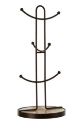 Orsina Vertex Bronze Powder Coated 6 Mug Tree - thumbnail 1