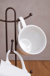 Orsina Vertex Bronze Powder Coated 6 Mug Tree - thumbnail 5