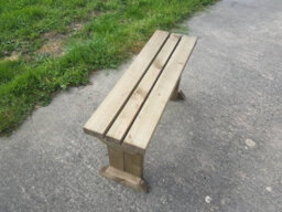 Arbor Garden Solutions Hollies Wooden Bench, Outdoor Garden Fence Seat(7Ft, Rustic Brown Finish) - thumbnail 5