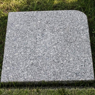 Garden Market Place The Garden Marketplace Granite Cantilever Parasol Base, 25Kg Square Weight Plate With Handling Grooves, Fits Parasols Up To 4M - image 1