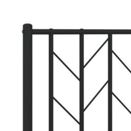 Berkfield Metal Bed Frame Without Mattress With Footboard Black 90X190Cm - thumbnail 8