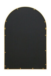 Mirroroutlet The Fenarc Gold Metal Framed Arched Window Wall Mirror 120Cm X 80Cm - thumbnail 7