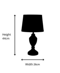Lighting Supermarket Bailey Small Table Lamp Printed Ivory/blue - thumbnail 7