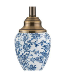 Lighting Supermarket Bailey Small Table Lamp Printed Ivory/blue - thumbnail 3