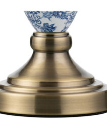 Lighting Supermarket Bailey Small Table Lamp Printed Ivory/blue - thumbnail 4
