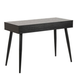 Furniture To Go Neptun 3 Drawer Office Desk In Black - thumbnail 3