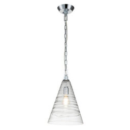 Luminosa Lighting Luminosa Feiss Elmore Dome Pendant Ceiling Light Polished Chrome - thumbnail 1