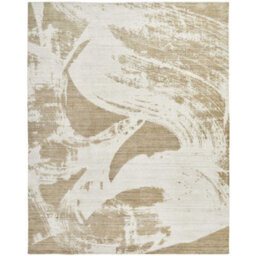 Beige Abstract Wool Modern Luxurious Easy To Clean Abstract Dining Room Bedroom And Living Room Rug -305Cm X 427Cm - thumbnail 6