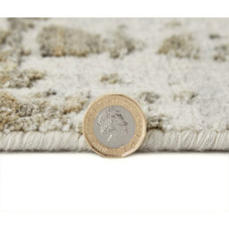 Beige Abstract Wool Modern Luxurious Easy To Clean Abstract Dining Room Bedroom And Living Room Rug -305Cm X 427Cm - thumbnail 4