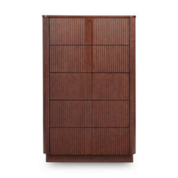 Teamson Home 5-Drawer Chest Of Drawers With Push-Open Design, Walnut - thumbnail 3