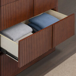 Teamson Home 5-Drawer Chest Of Drawers With Push-Open Design, Walnut - thumbnail 5