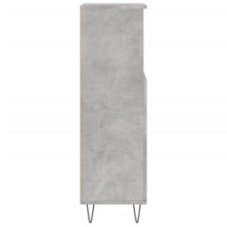 Berkfield Bathroom Cabinet Concrete Grey 30X30X100 Cm Engineered Wood - thumbnail 7