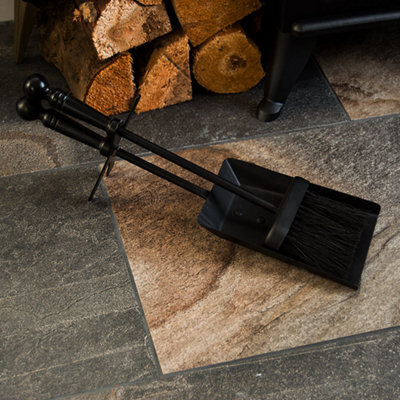 Lassic Fire Vida Hearth Black Fireplace Shovel And Brush Set - image 1