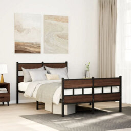 Berkfield Bed Frame Without Mattress With Headboard And Footboard 120X200 Cm - thumbnail 1