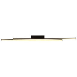 Luminosa Lighting Luminosa Kirina Integrated Led Semi Flush Ceiling Light Matt Black 2X Led 3000K - thumbnail 3