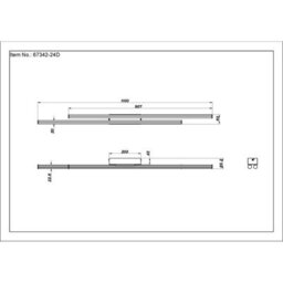 Luminosa Lighting Luminosa Kirina Integrated Led Semi Flush Ceiling Light Matt Black 2X Led 3000K - thumbnail 7