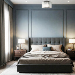 Happy Homewares Modern Chic Matte Black And Clear Crystal Glass Flush Ceiling Light Fitting - thumbnail 7
