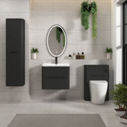 Royal Bathrooms Venice 600mm Sage Green Floor Standing Vanity Unit 2 Door With Ceramic Basin - thumbnail 3