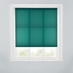 A.unique Home Premium Trimmable Daylight Roller Window Blind - Light Filtering Fabric - 4Ft - Dark Green - 120Cm (W) X 170Cm (L)