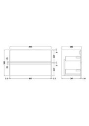 Hudson Reed Urban Wall Hung Vanity Unit - thumbnail 2