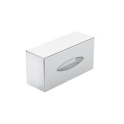 Cosmic Tissue Box Cover, Stainless Steel,  Free-Standing Or Wall-Mounted, Collection Architect S+ - thumbnail 1