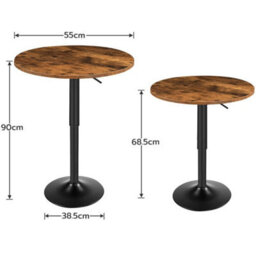 Bar Table  Pub Table Industrial Coffee Tea Dining Bistro Table - thumbnail 2