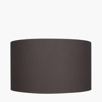 Pacific Lifestyle 45Cm Dark Grey Table Lampshade Drum Floor Lamp Shade - image 1