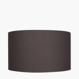 Pacific Lifestyle 45Cm Dark Grey Table Lampshade Drum Floor Lamp Shade