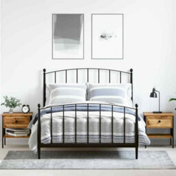 Berkfield Modern Bedside Tables 2 Pcs Old Wood 40X42X45 Cm Engineered Wood - thumbnail 2